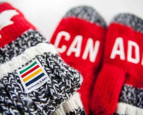 Hudson's Bay Company Canadian Olympic mittens